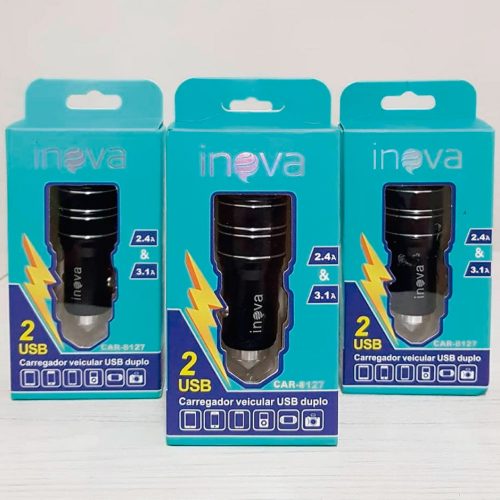 Cargador Auto Dual Inova CAR-12-04