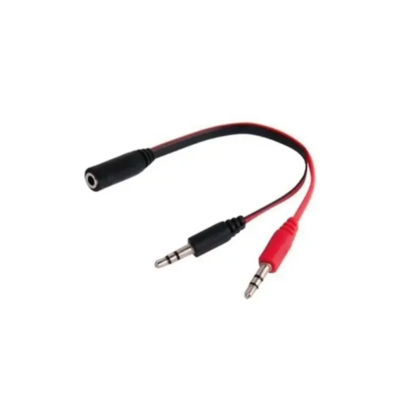 Adaptador Audio Mini Plug 3,5mm A Mic Y Auricular PC