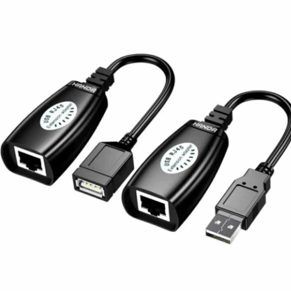 Extensor Usb Activo Alargue 50m Utp Rj45 Negro