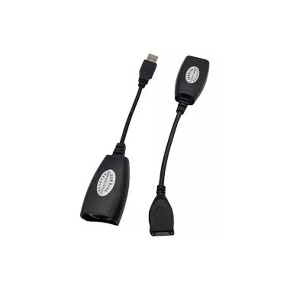 Extensor Usb Activo Alargue 50m Utp Rj45 Negro