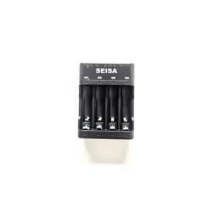 Cargador De Pilas Recargables Seisa 4 Pilas