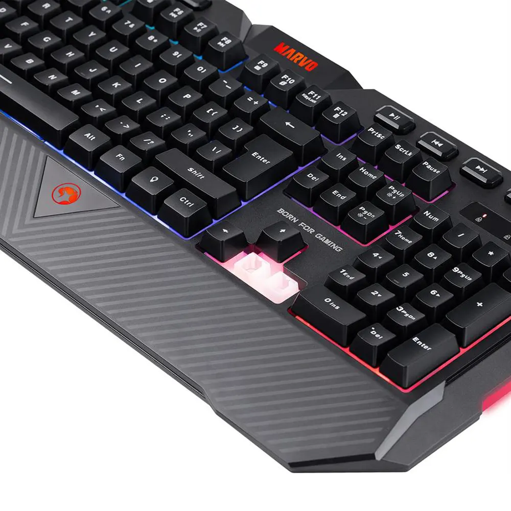 Teclado Gaming Marvo K656 Retroiluminado RGB