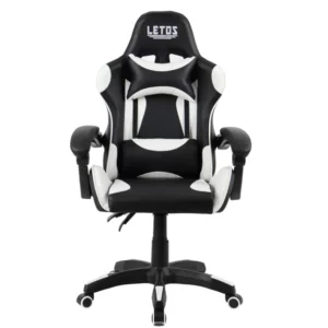 SILLA GAMER LETOS NEGRO-BLANCO