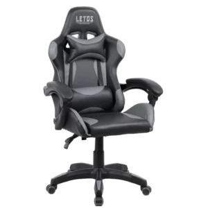 SILLA GAMER LETOS NEGRO-GRIS