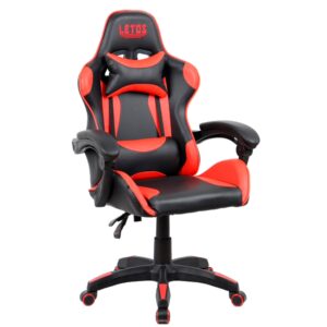 SILLA GAMER LETOS NEGRO-ROJO