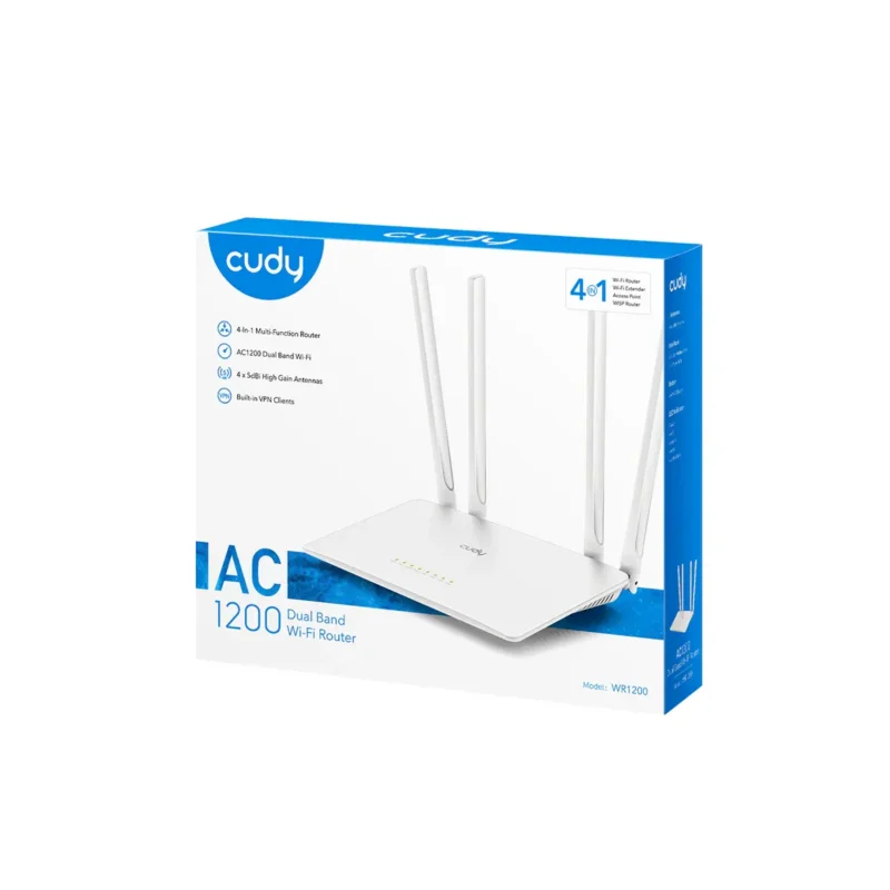 Repetidor Extensor Wifi Doble Antena Cudy Re1200 Dual Band Ac1200