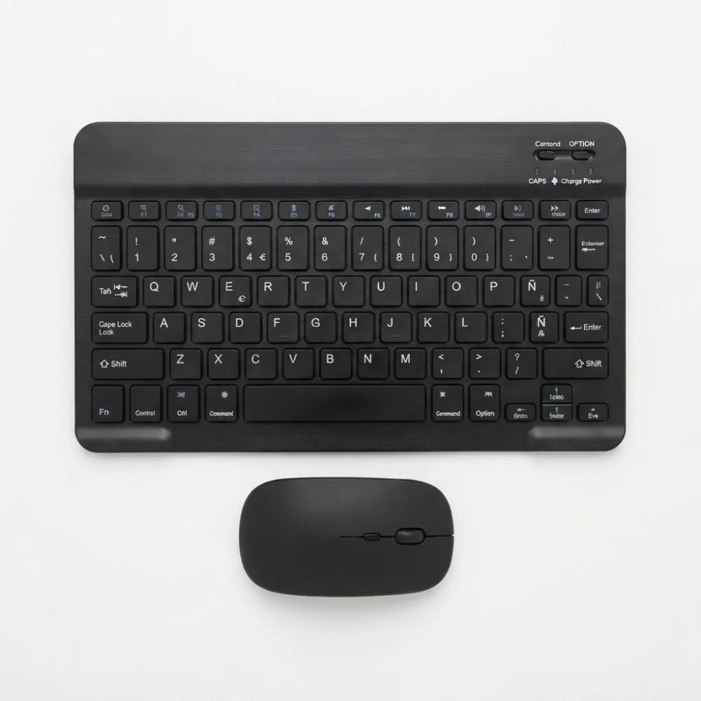Combo Portable RDKM-906 (Teclado RDK-904 y Mouse RDM-131) — Secundaria (cenital/contexto)