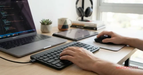 Combo Portable RDKM-906 (Teclado RDK-904 y Mouse RDM-131) — redes sociales