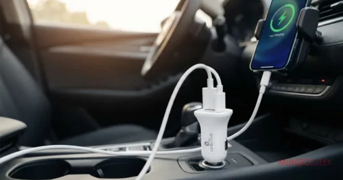 Cargador para autos KeKe-91C QC3.0 y 3.1A — redes sociales