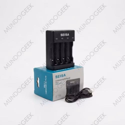 Cargador De Pilas Recargables Seisa 4 Pilas SND-512 — Secundaria (3/4)