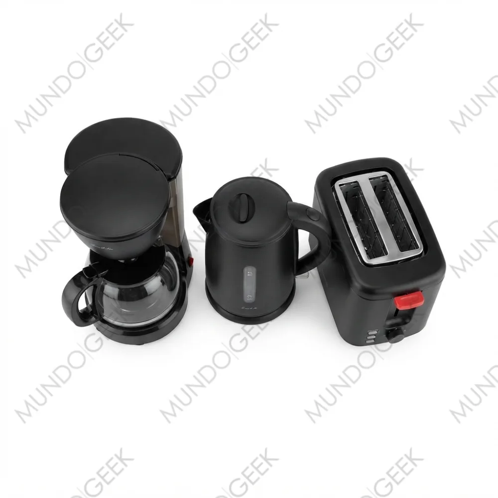 Combo Desayuno (Pava KT700 - Tostadora T700 - Cafetera CM700) — Secundaria (cenital/contexto)