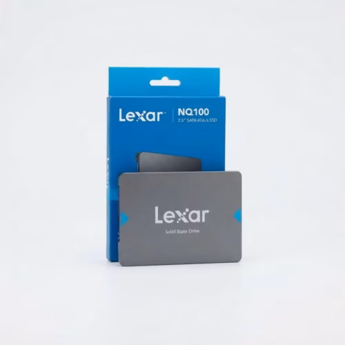 Disco Estado Sólido Lexar 480GB NQ100 — Secundaria (cenital/contexto)