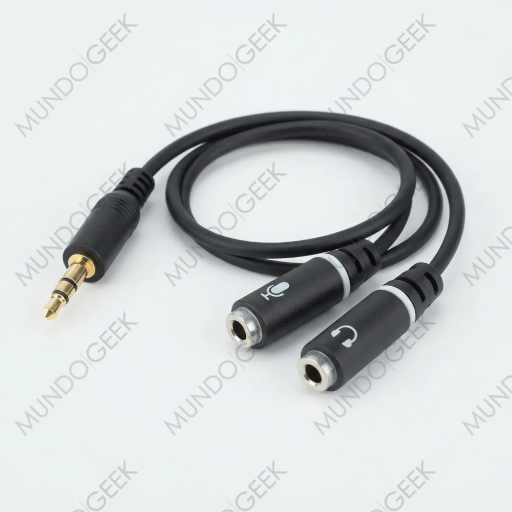 Adaptador Audio Mini Plug 3,5mm A Mic Y Auricular PC — Secundaria (detalle)