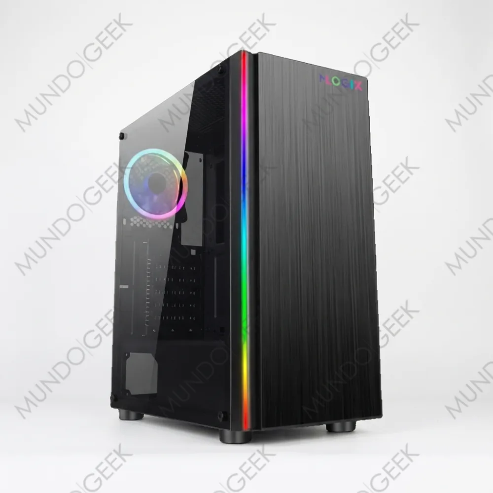 Gabinete Mlogix Fighter S/FTE RGB FAN — Mundo Geek
