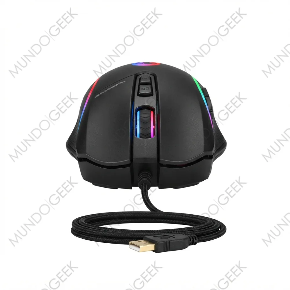 Mouse Gaming Wired 7200DPI M601-RGB — Mundo Geek