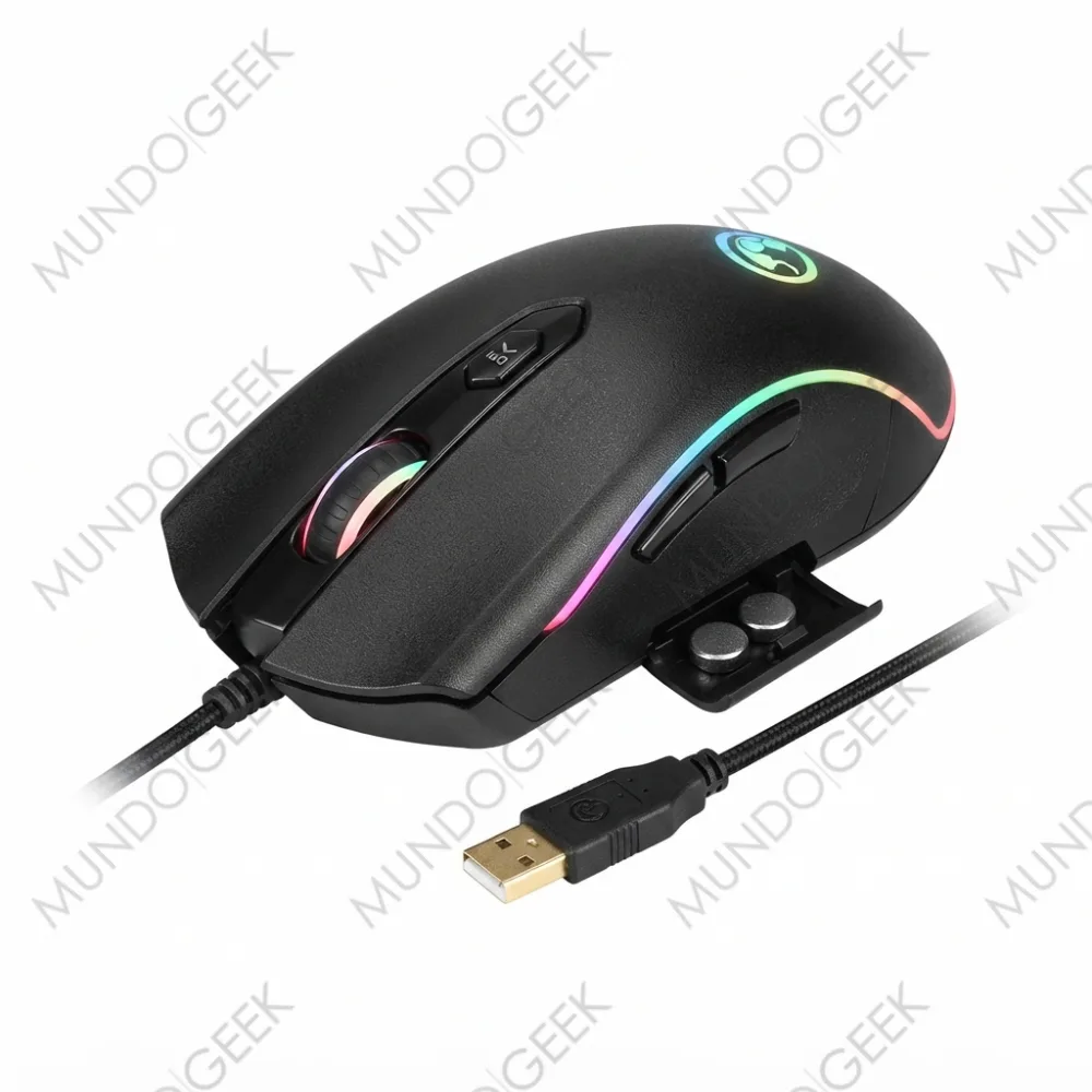 Mouse Gaming Wired 7200DPI M601-RGB — Secundaria (3/4)