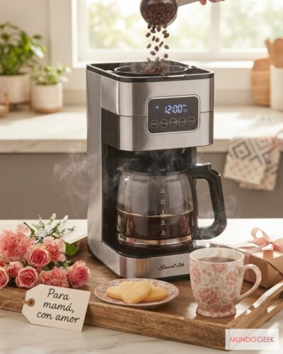 Cafetera Eléctrica Smart Teck CM320 — Mundo Geek — Dia de la Madre, entorno familar con regalos para mama